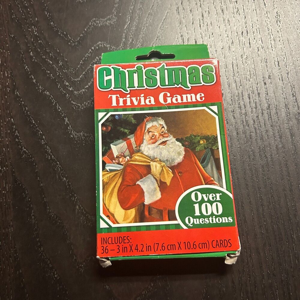 Christmas Trivia Game Car Game Over 100 Questions